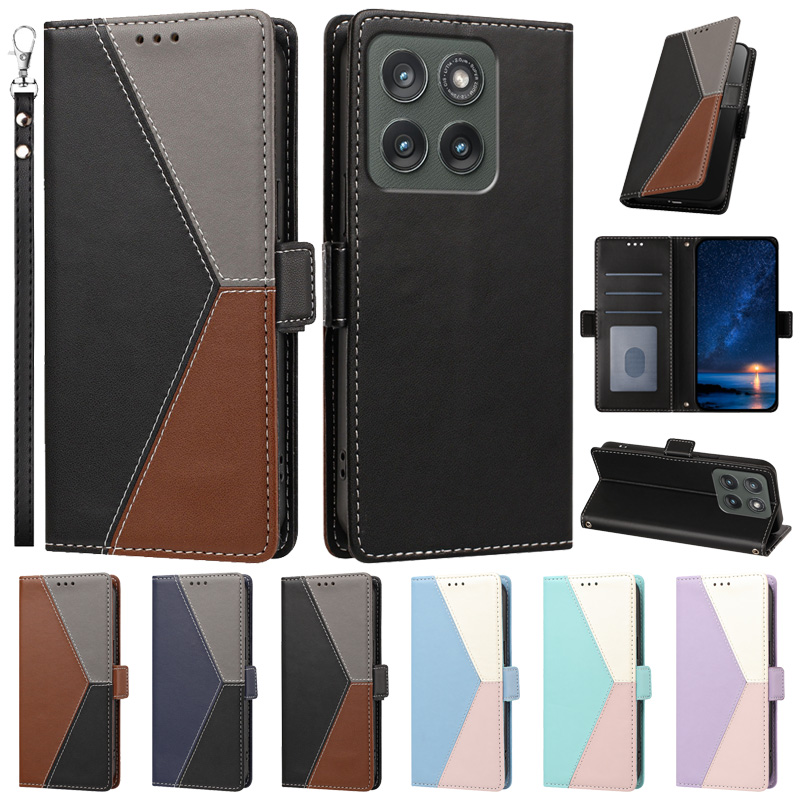 Phone Cases Motorola Edge 2025 - Magnetic Leather Case on For Motorola