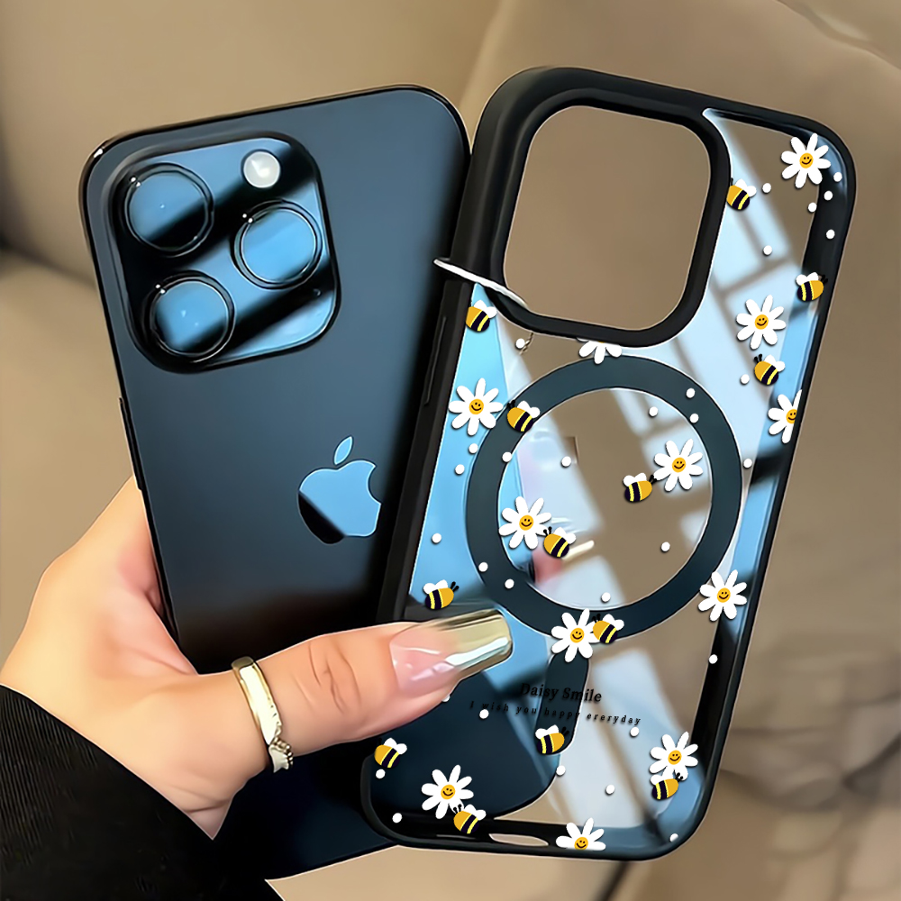 Phone Cases Magnetic - Fresh Daisy Bee Phone Case For