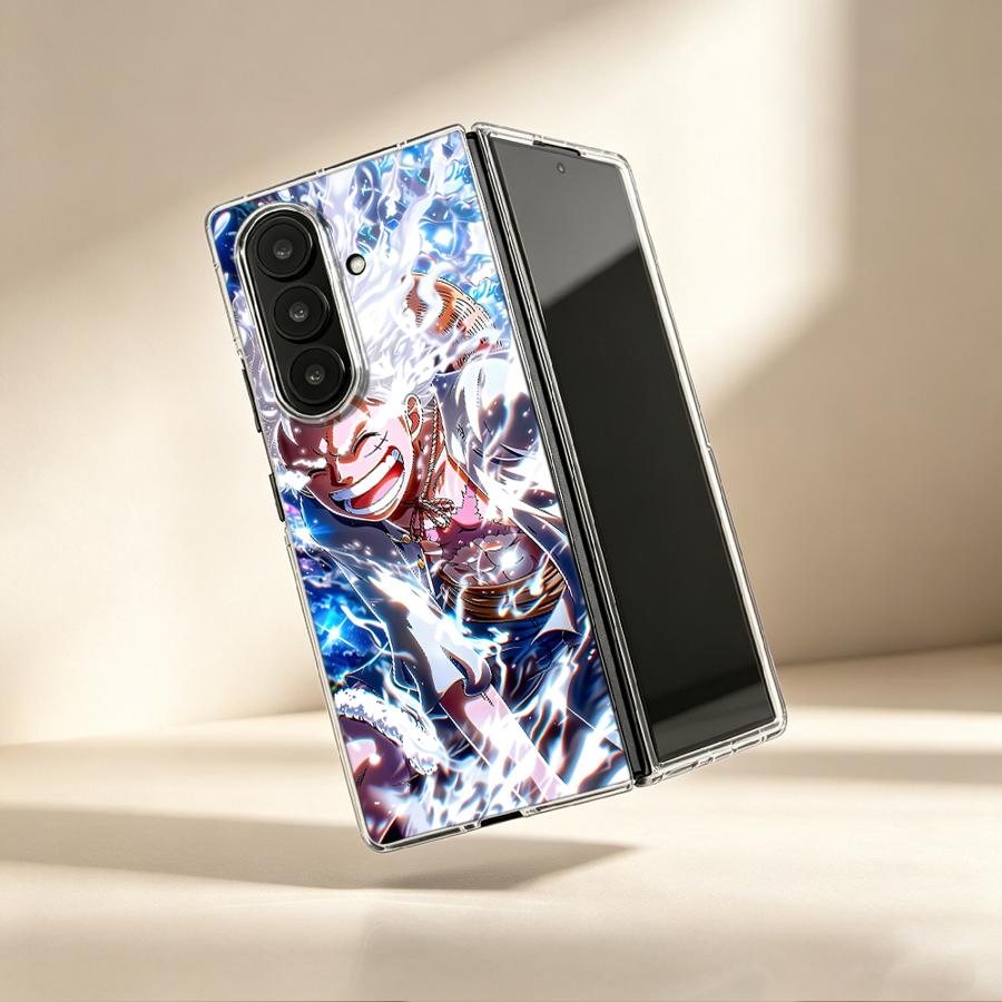 Phone Cases Z Fold 5 - Cartoon O-One P-iece Transparent Soft Phone
