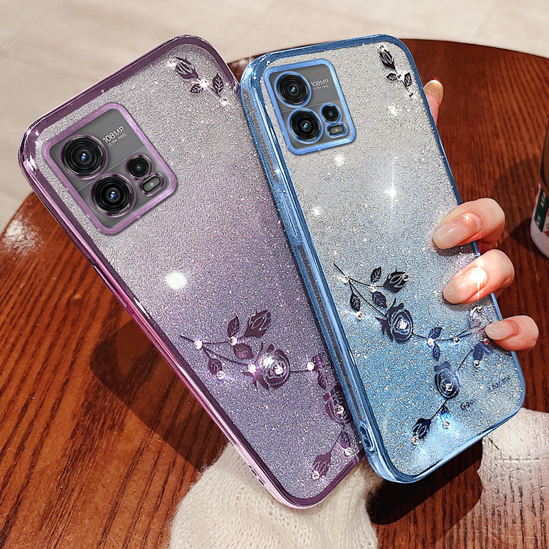 Phone Cases Motorola Edge 2025 - Plating Floral Case for Motorola Moto