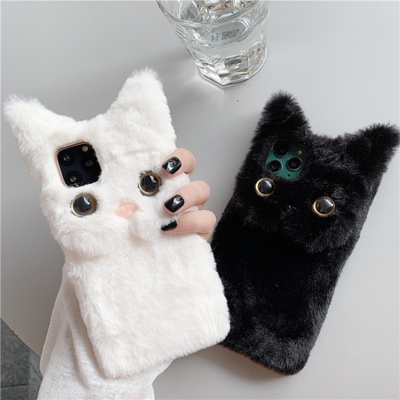 3D Cute Cartoon Cat Furry Plus - огляд і ціна Phone Cases Iphone 15