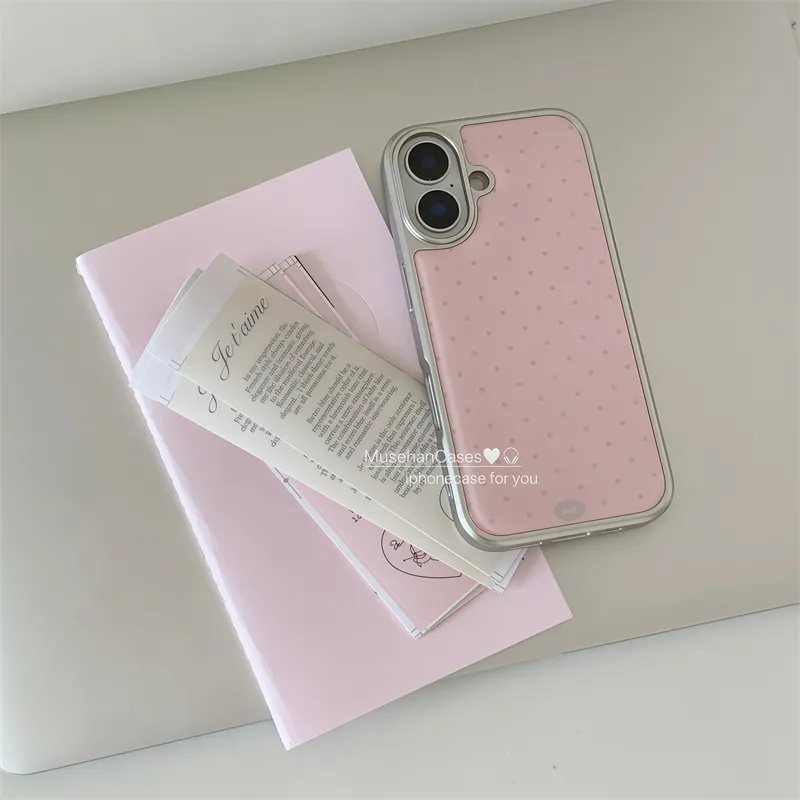 Korean ins Cream Pink Polka Do - огляд і ціна Phone Cases Drawing