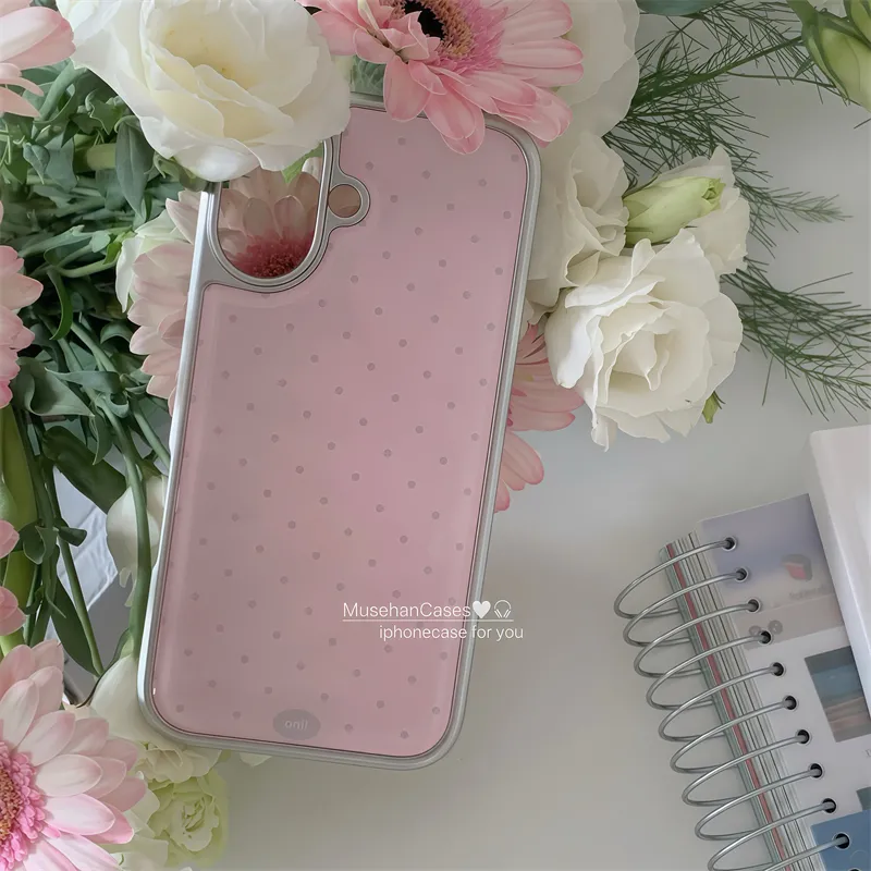 Korean ins Cream Pink Polka Do - огляд і ціна Phone Cases Drawing