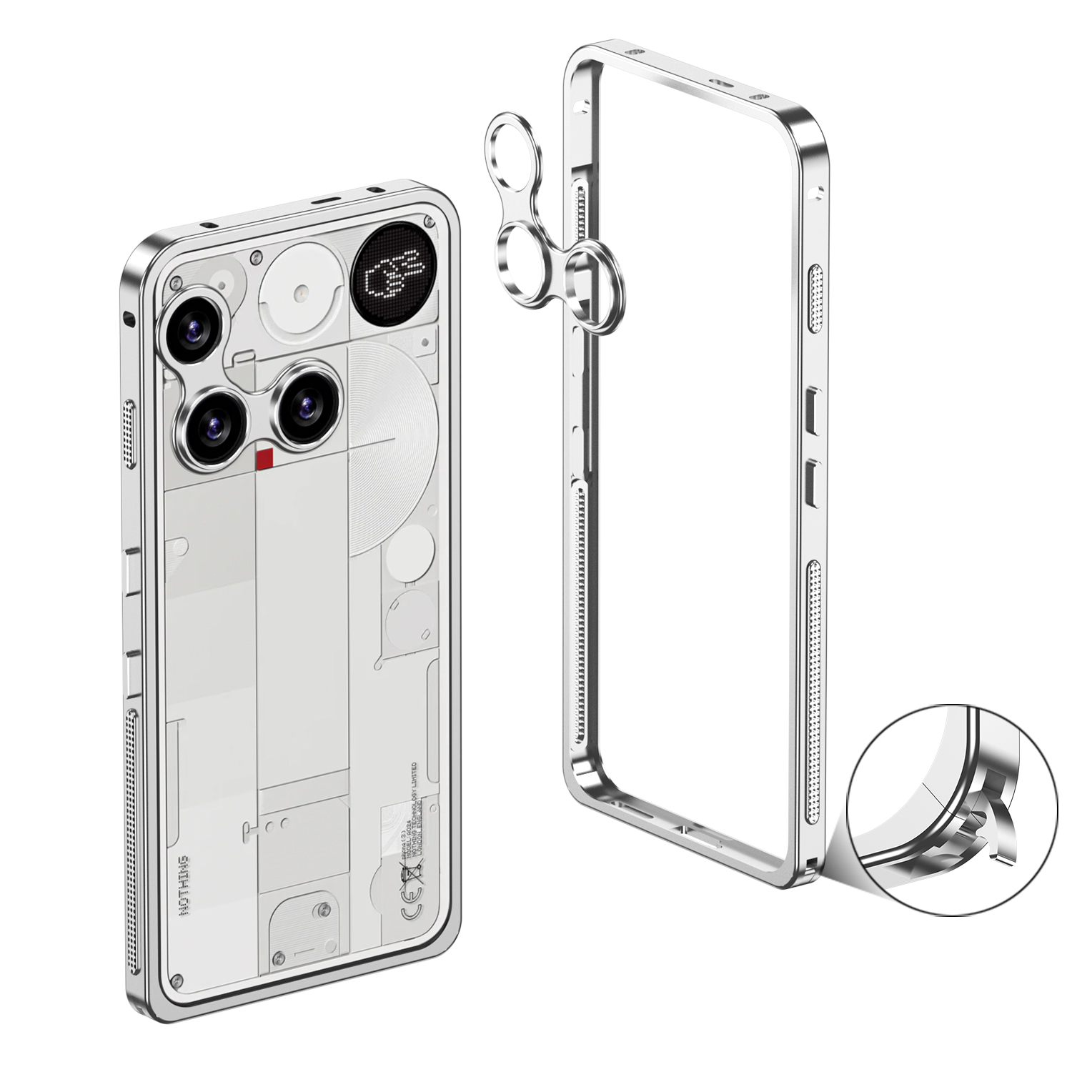 Aluminum Alloy Frame Phone Cas - огляд і ціна Heat Dissipation Case