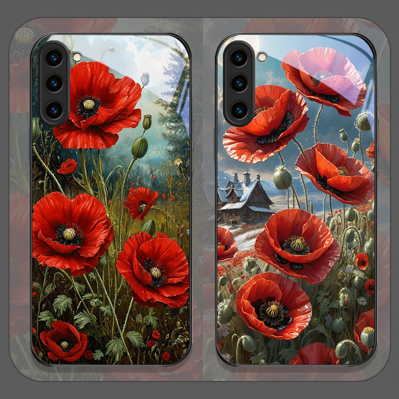 Retro Poppy Flower Bloom Hot R - огляд і ціна Samsung Galaxy S24