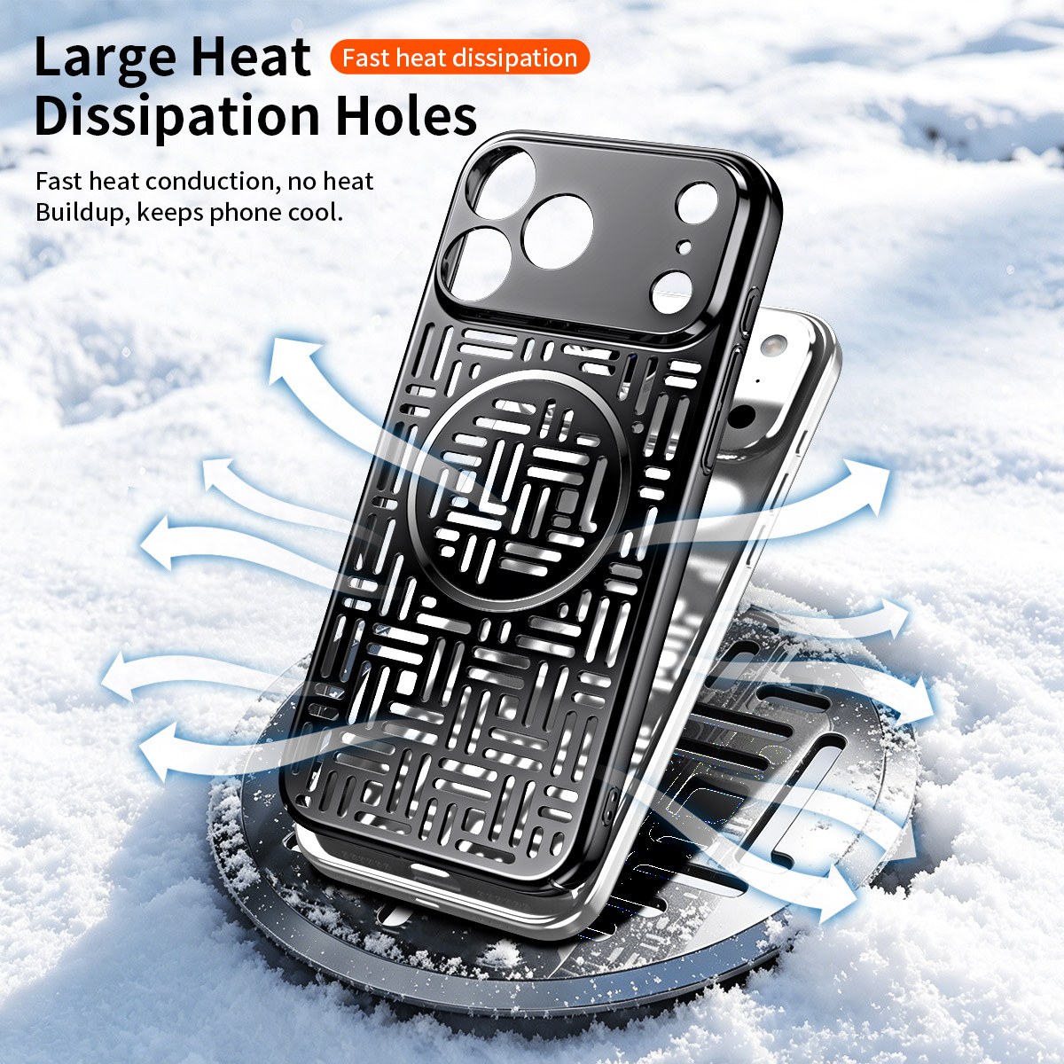 For IPhone 17 Pro Max phone ca - огляд і ціна Heat Dissipation Case