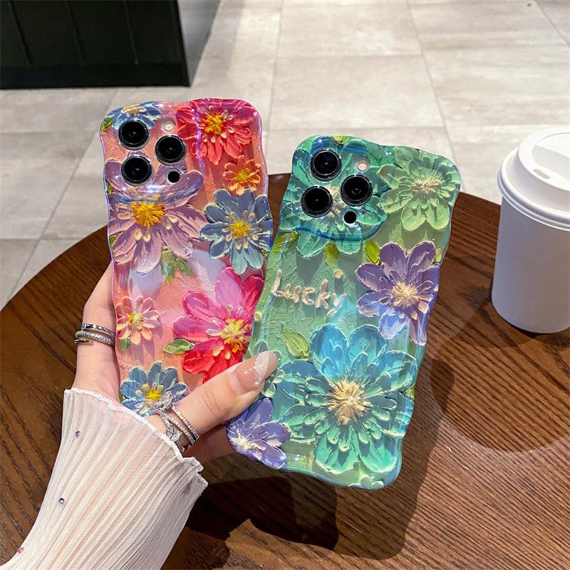 Retro Blue Light Oil Painting  - огляд і ціна Phone Cases Drawing