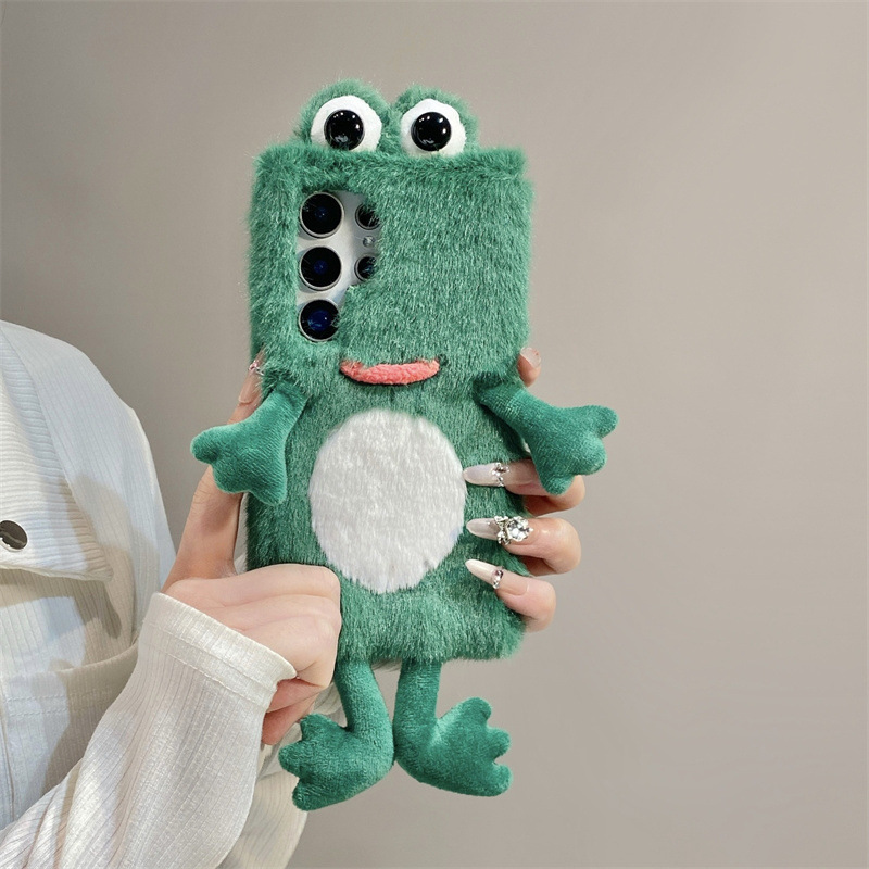 Plush Frog Phone Case, Cute Gr - огляд і ціна Phone Cases For Samsung