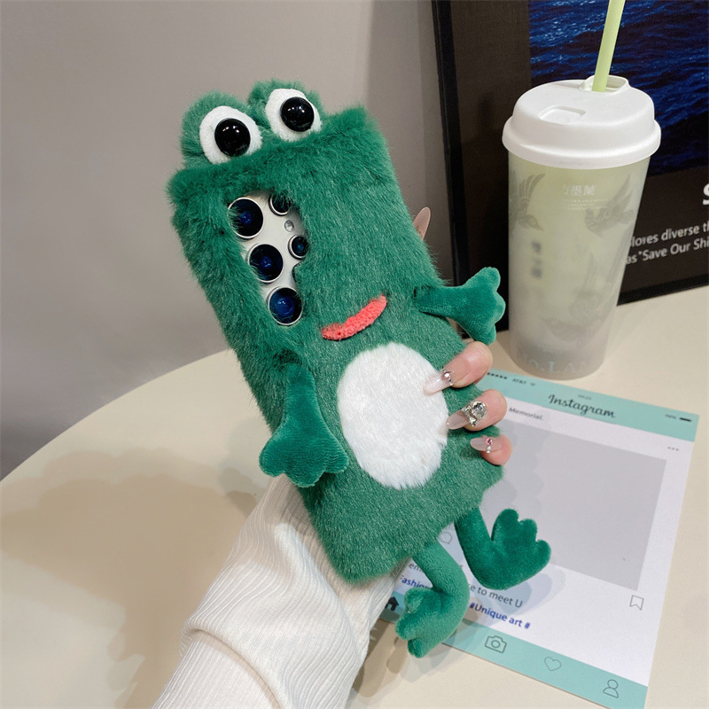 Plush Frog Phone Case, Cute Gr - огляд і ціна Phone Cases For Samsung