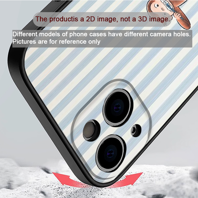 Cartoon Striped Monkey Holding - огляд і ціна Phone Cases Iphone 15