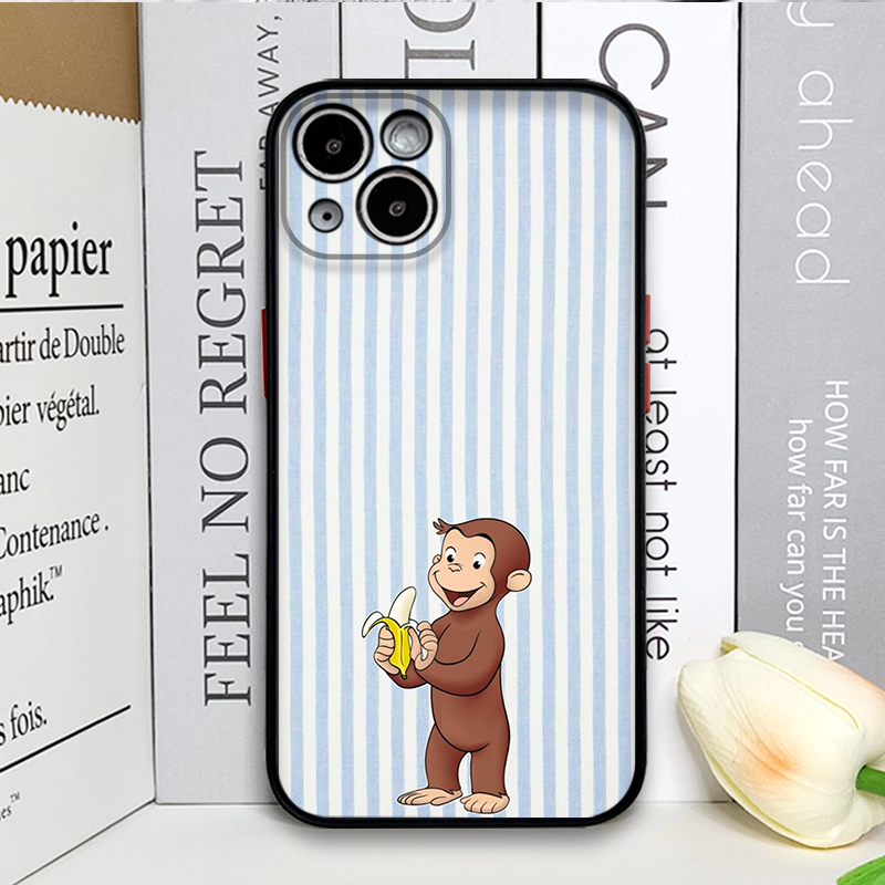 Cartoon Striped Monkey Holding - огляд і ціна Phone Cases Iphone 15
