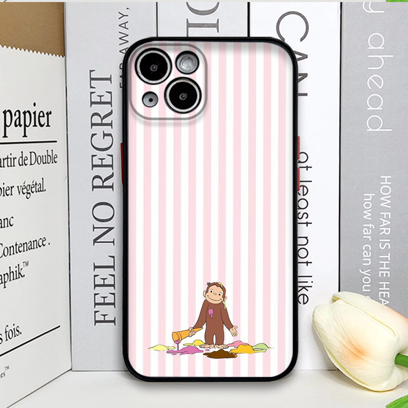 Cartoon Striped Monkey Holding - огляд і ціна Phone Cases Iphone 15